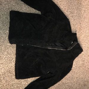 Sherpa jacket with silky inside lining